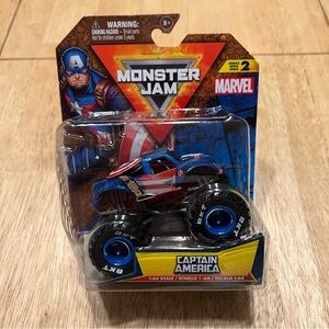 Monster Jam Marvel Monster Truck ~ Captain America